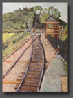 Waiting for the train, Wittersham 70x50cm